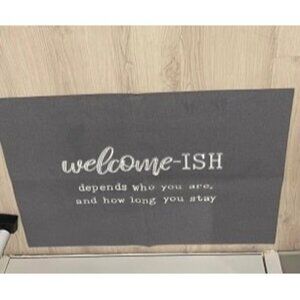 New Large Welcome Mats Outdoor Front Door Mat Indoor Entrance with Non Slip Rubb